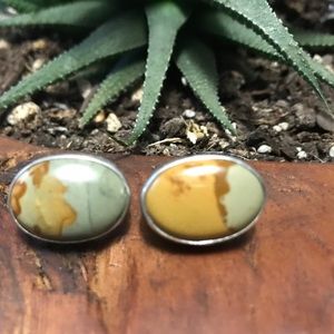 Taxco Picture Jasper Post Earrings SS